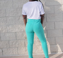 Load image into Gallery viewer, Color Pop Jeans (Green)
