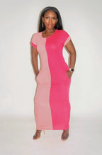 Load image into Gallery viewer, Pink Swirl Midi Dress
